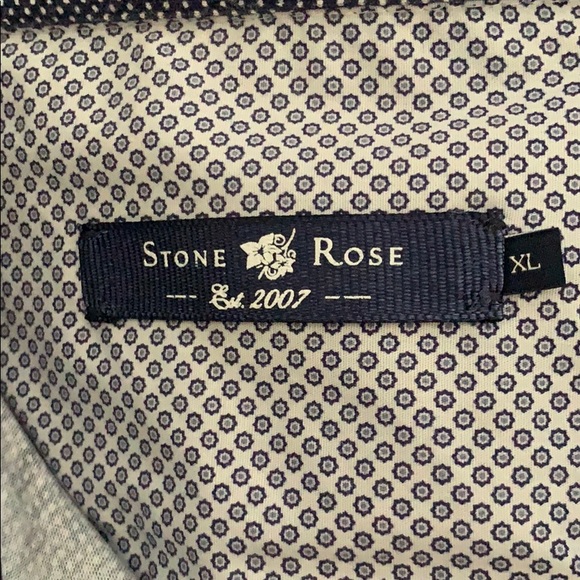 STONE ROSE SHORT SLEEVE BUTTON DOWN XL - Picture 6 of 9